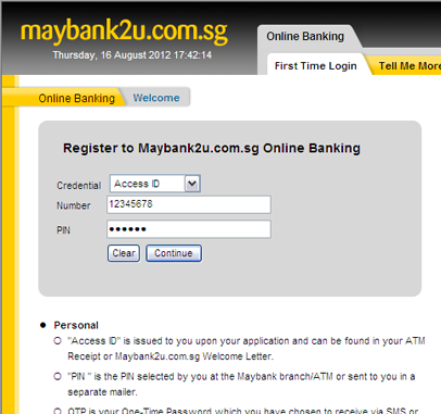 Welcome maybank2u online