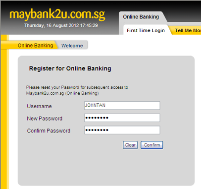 New maybank2u login