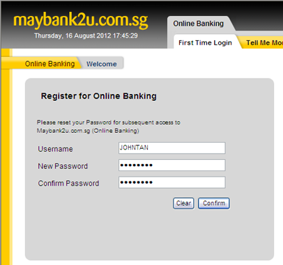 Maybank2u login new Cara Login