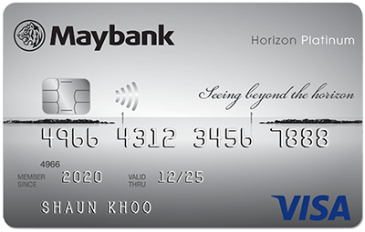 Maybank Horizon Visa Signature Card Best Air Miles Card Maybank Singapore