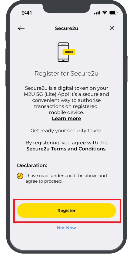 Mobile phone register maybank2u